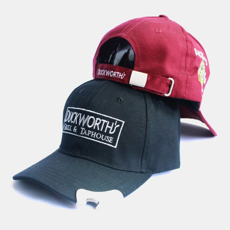 Gorra De Béisbol Con Sombrilla Ajustable Para Montañismo Al Aire Libre Con Abridor De Doble Uso Bordado Con Letras De Algodón Para Hombres