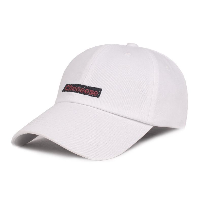 Gorra De Béisbol Con Sombrilla Bordada Cheeeese De Algodón Unisex Sombrero Para El Sol De Ocio Al Aire Libre