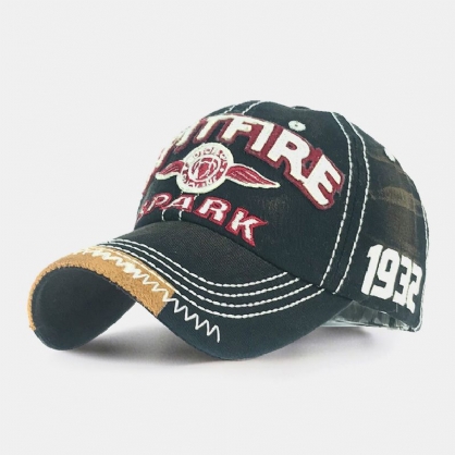 Gorra De Béisbol Con Sombrilla Deportiva Informal De Hip-hop Transpirable Con Bordado De Letras De Algodón Hecho A Mano Para Hombres