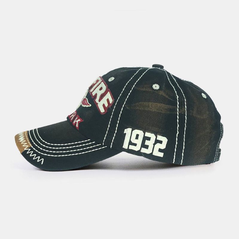 Gorra De Béisbol Con Sombrilla Deportiva Informal De Hip-hop Transpirable Con Bordado De Letras De Algodón Hecho A Mano Para Hombres