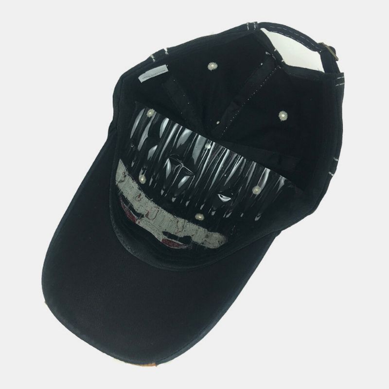 Gorra De Béisbol Con Sombrilla Deportiva Informal De Hip-hop Transpirable Con Bordado De Letras De Algodón Hecho A Mano Para Hombres