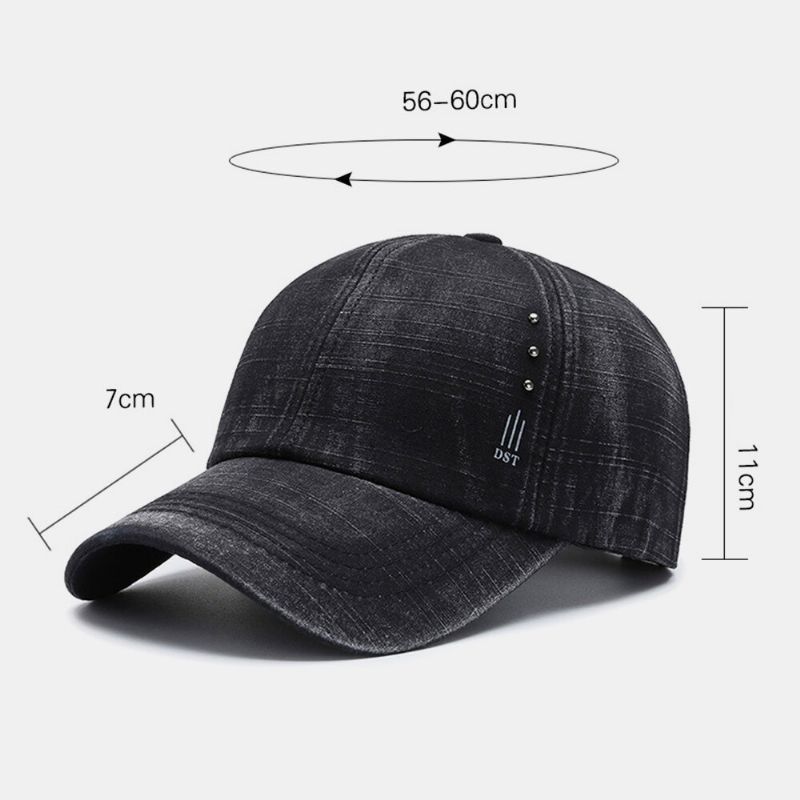 Gorra De Béisbol Con Sombrilla Informal Al Aire Libre Retro De Algodón Unisex Make-old