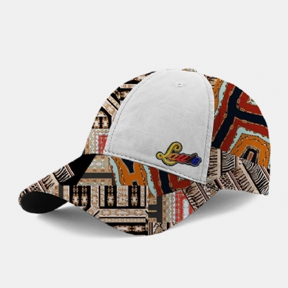 Gorra De Béisbol Con Sombrilla De Moda De Patchwork Bordada Con Estampado De Letras Unisex