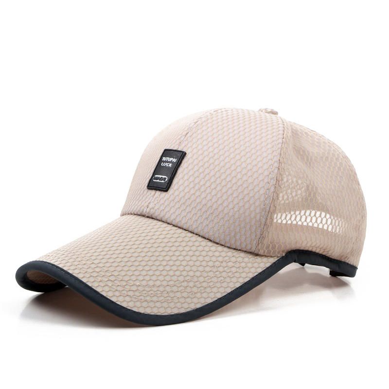 Gorra De Béisbol Con Visera De Malla Acrílica De Verano Para Mujer Para Hombre Sombrero Deportivo Ajustable Transpirable Informal Al Aire Libre