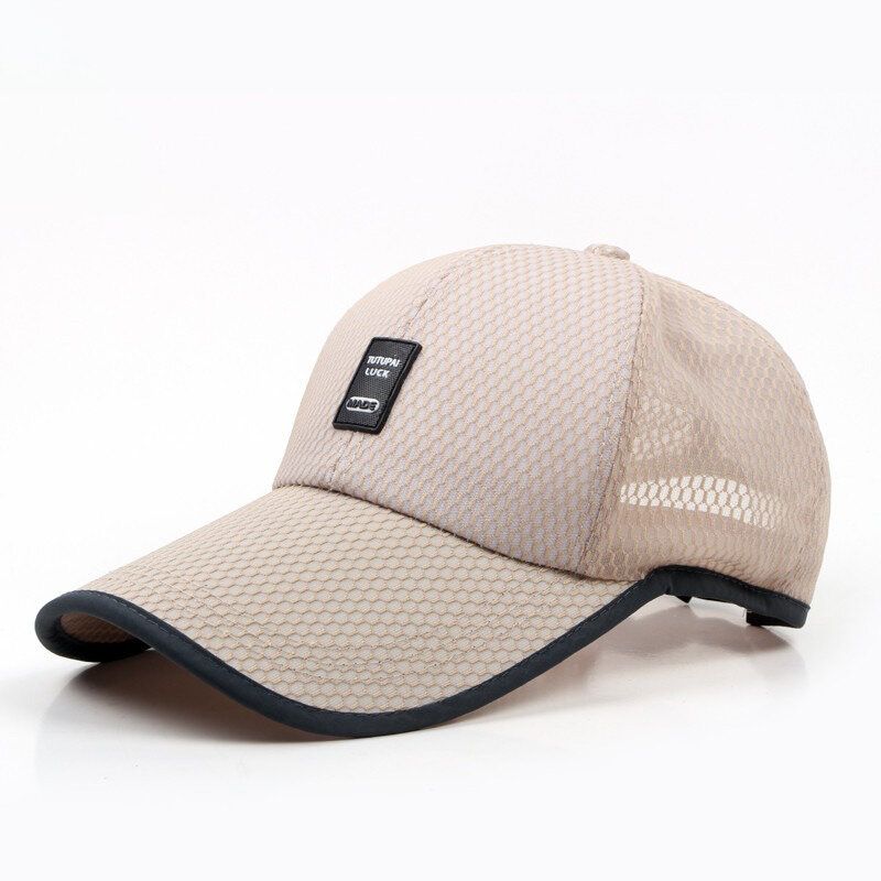 Gorra De Béisbol Con Visera De Malla Acrílica De Verano Para Mujer Para Hombre Sombrero Deportivo Ajustable Transpirable Informal Al Aire Libre