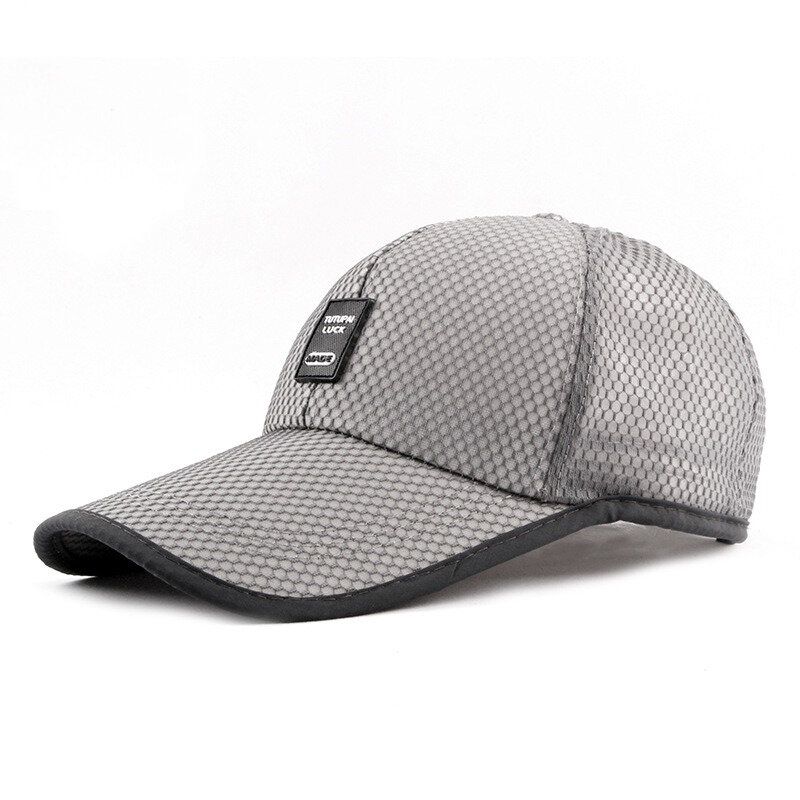 Gorra De Béisbol Con Visera De Malla Acrílica De Verano Para Mujer Para Hombre Sombrero Deportivo Ajustable Transpirable Informal Al Aire Libre