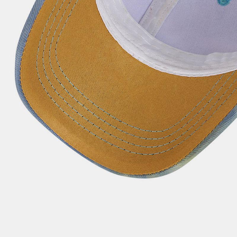 Gorra De Béisbol Informal De Moda Con Degradado De Color De Algodón Teñido Anudado Para Hombres