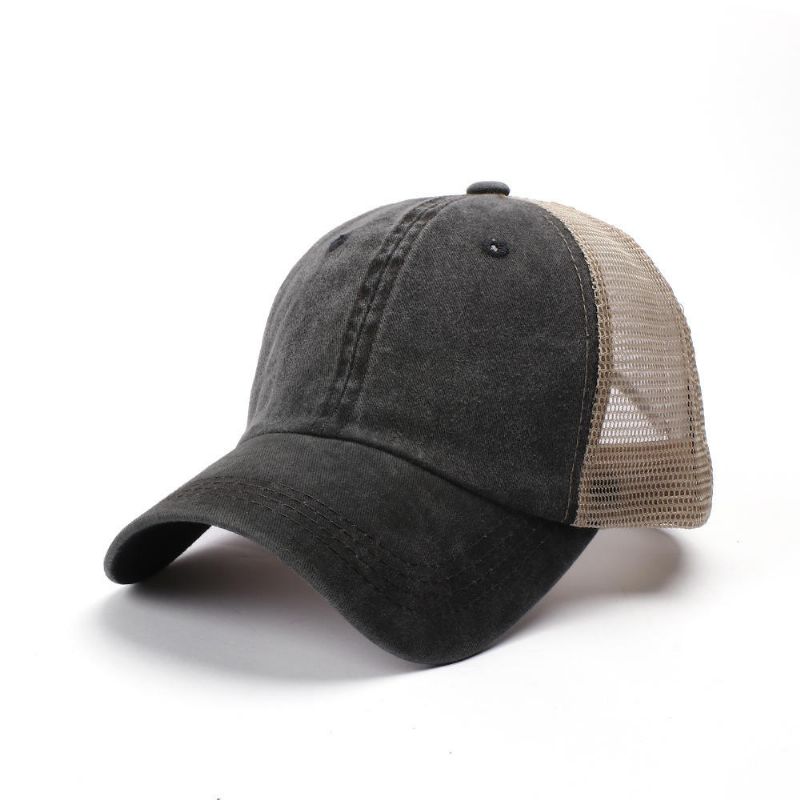 Gorra De Béisbol De Malla De Placa Ligera De Color Sólido Unisex