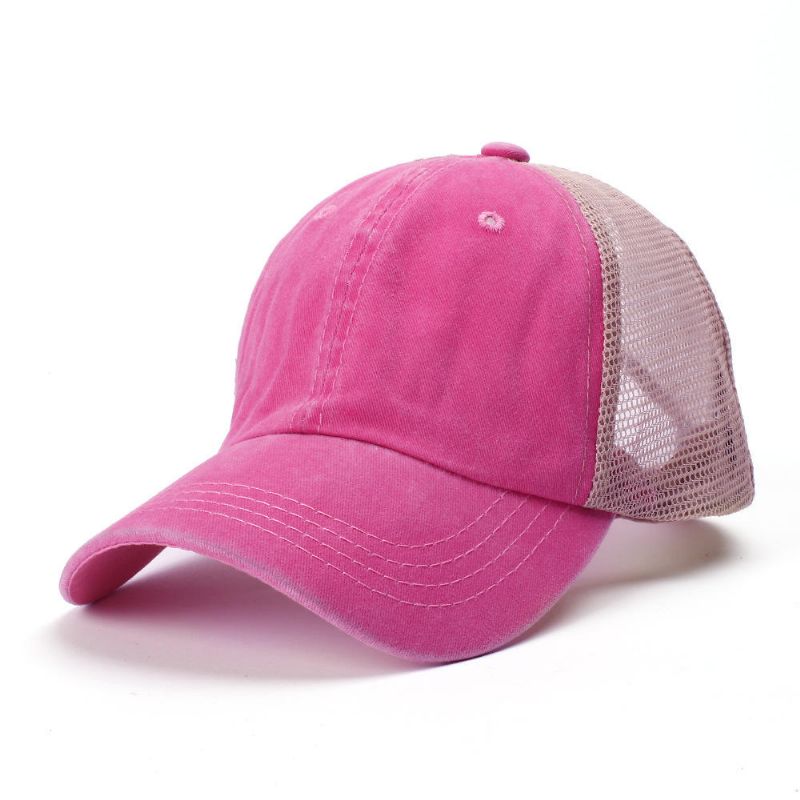 Gorra De Béisbol De Malla De Placa Ligera De Color Sólido Unisex