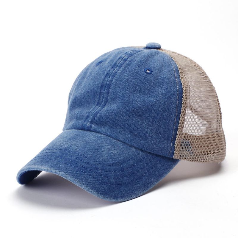 Gorra De Béisbol De Malla De Placa Ligera De Color Sólido Unisex