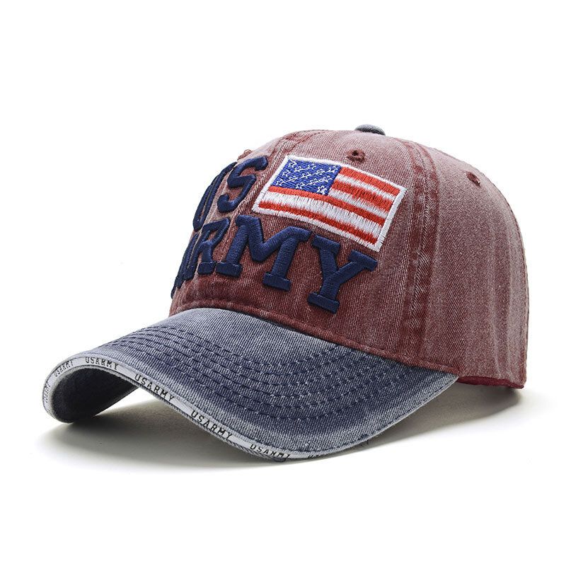 Gorra De Béisbol Patriótica Vintage Unisex Con Estilo Gorra De Bandera Americana Apenada