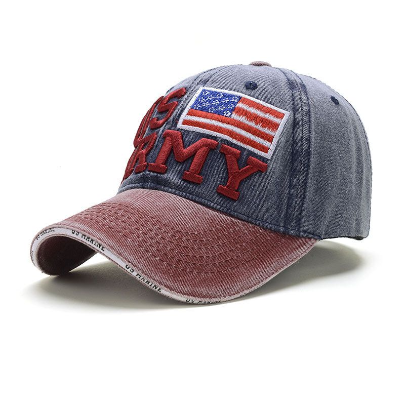 Gorra De Béisbol Patriótica Vintage Unisex Con Estilo Gorra De Bandera Americana Apenada