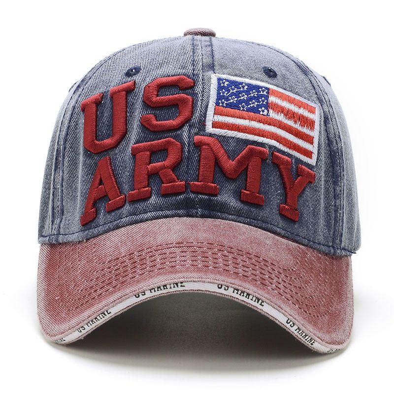 Gorra De Béisbol Patriótica Vintage Unisex Con Estilo Gorra De Bandera Americana Apenada