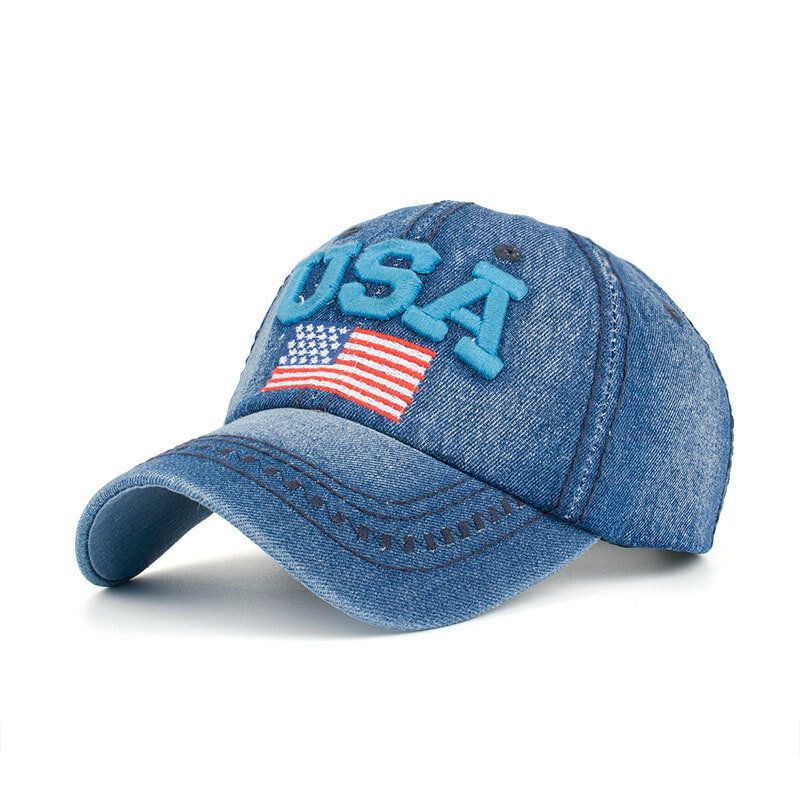 Gorra De Béisbol Patriótica Vintage Unisex Con Estilo Gorra De Bandera Americana Apenada