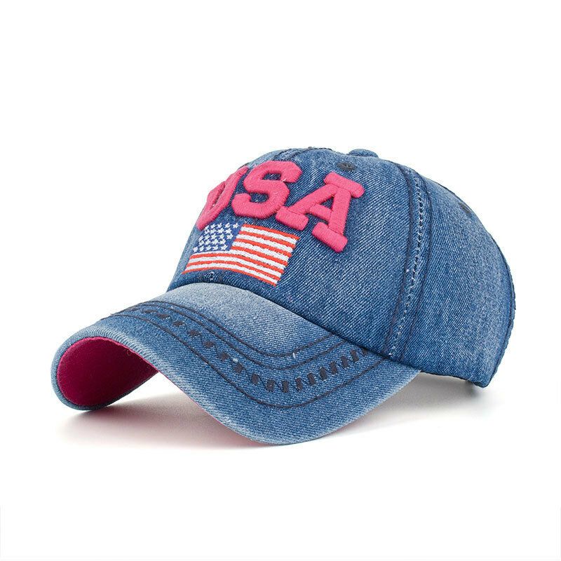 Gorra De Béisbol Patriótica Vintage Unisex Con Estilo Gorra De Bandera Americana Apenada