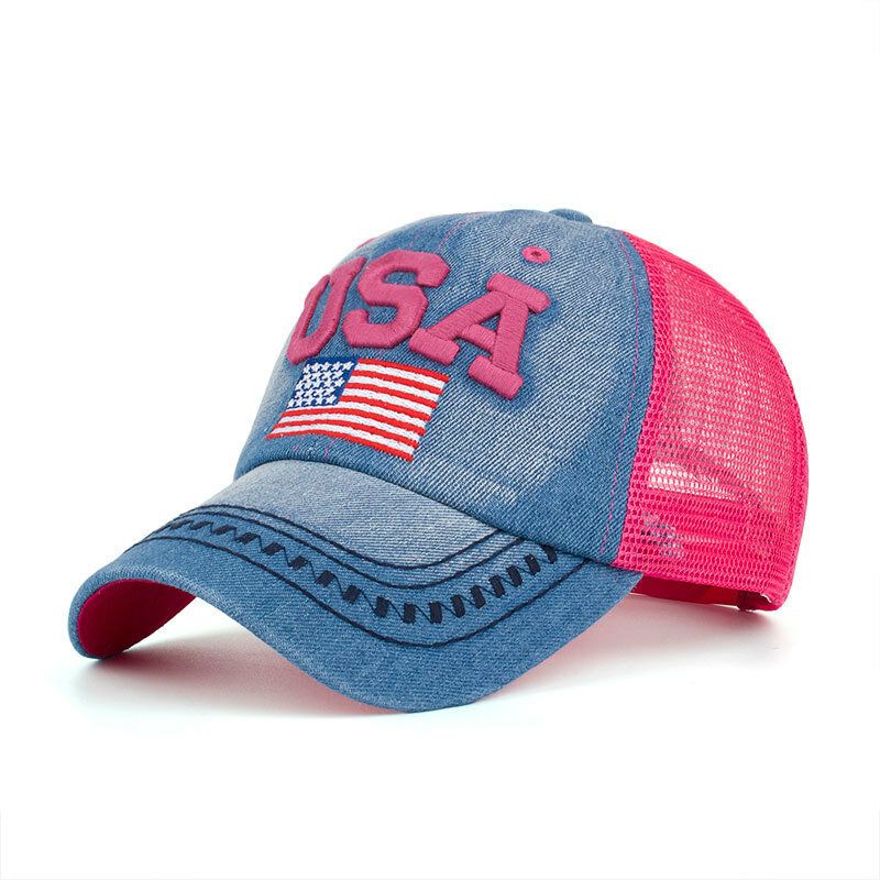 Gorra De Béisbol Patriótica Vintage Unisex Con Estilo Sombrero De Bandera Estadounidense Desgastado