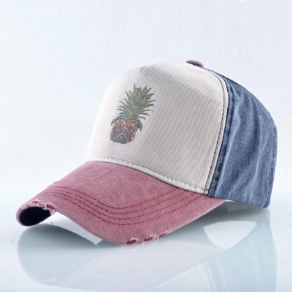 Gorra De Béisbol De Piña Unisex Gorra Lavada Gorra De Hip Hop Con Tachuelas