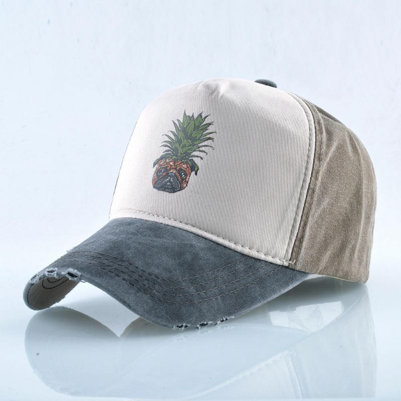 Gorra De Béisbol De Piña Unisex Gorra Lavada Gorra De Hip Hop Con Tachuelas