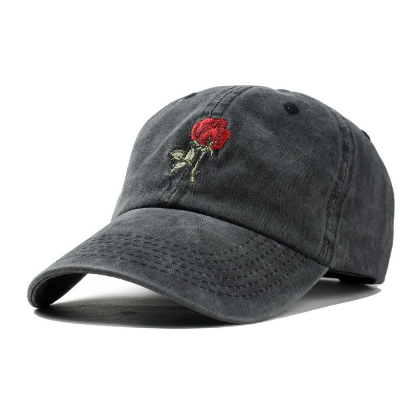 Gorra De Béisbol Rosa Bordada A La Moda Para Hombres Y Mujeres