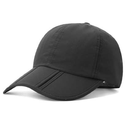 Gorra De Béisbol De Secado Rápido Unisex Sombrilla Gorra Plegable Informal Para Exteriores