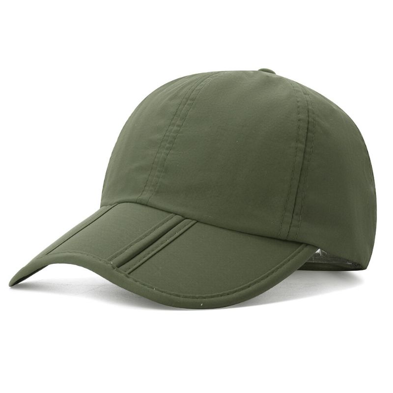 Gorra De Béisbol De Secado Rápido Unisex Sombrilla Gorra Plegable Informal Para Exteriores