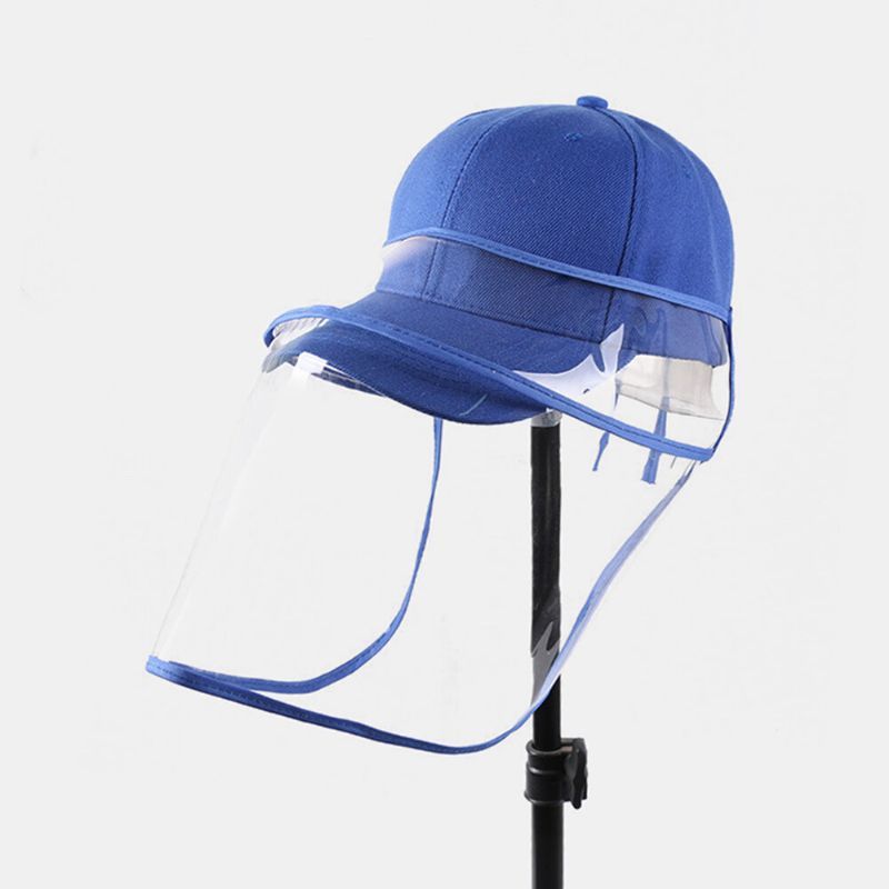 Gorra De Béisbol Unisex A Prueba De Polvo Pantalla Facial Extraíble