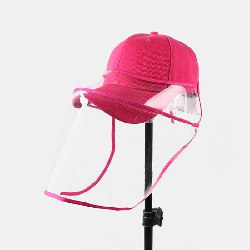 Gorra De Béisbol Unisex A Prueba De Polvo Pantalla Facial Extraíble