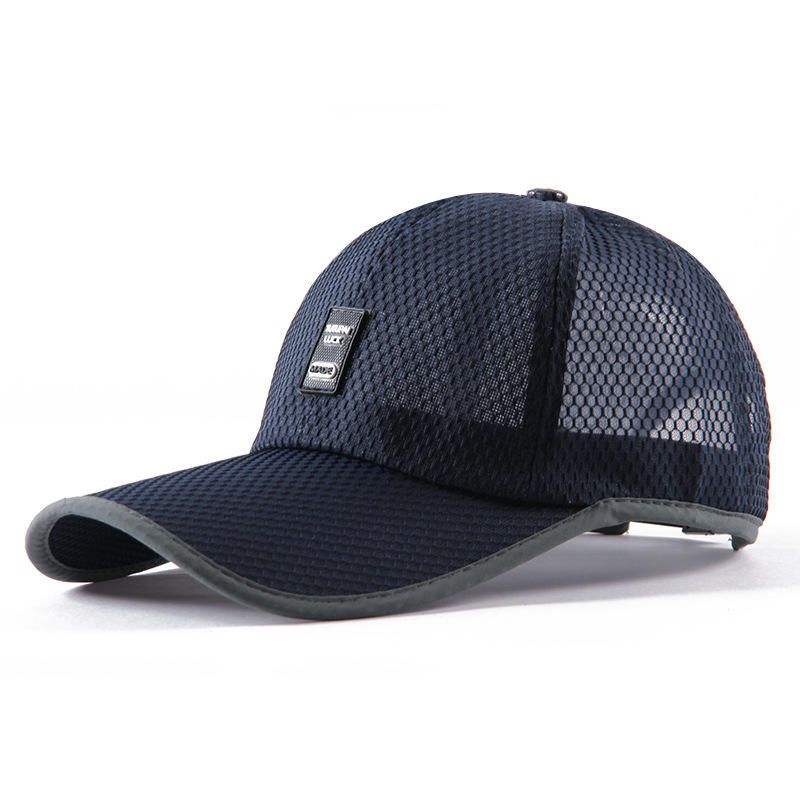 Gorra De Malla Informal Con Sombrilla Para Hombre Gorra De Béisbol Fina Y Transpirable