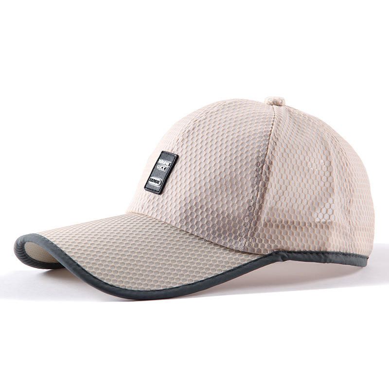 Gorra De Malla Informal Con Sombrilla Para Hombre Gorra De Béisbol Fina Y Transpirable