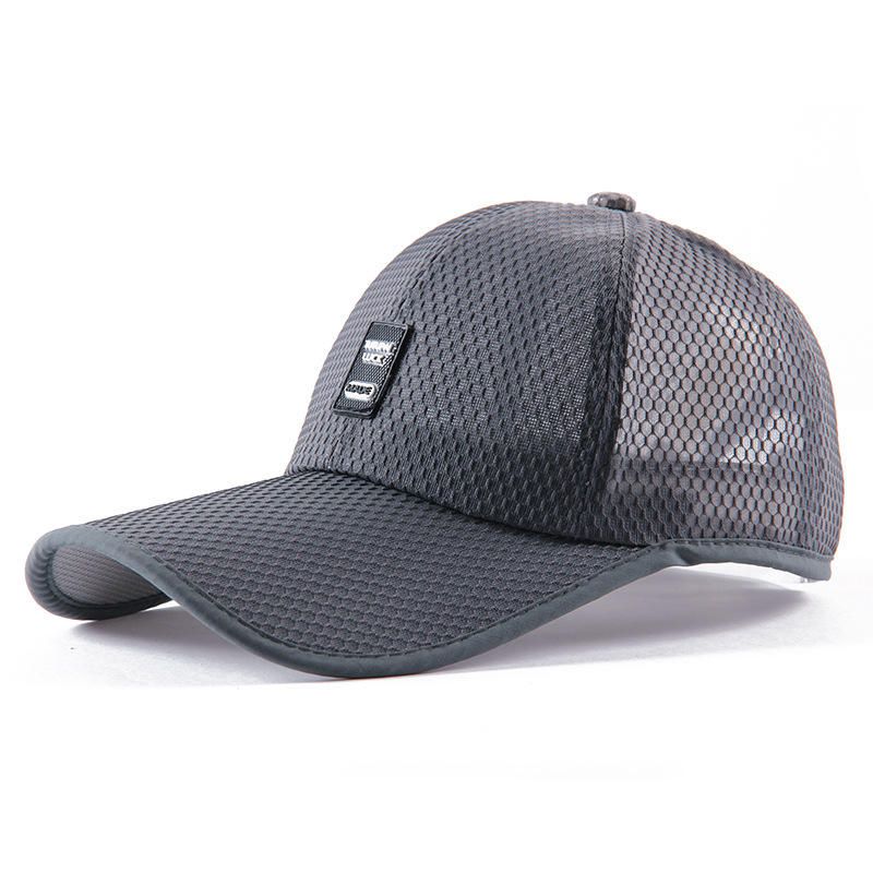 Gorra De Malla Informal Con Sombrilla Para Hombre Gorra De Béisbol Fina Y Transpirable