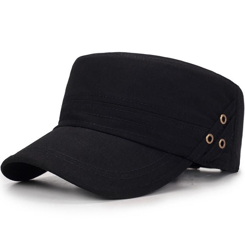 Gorra Plana De Color Sólido De Algodón Vogue Para Hombres Y Mujeres