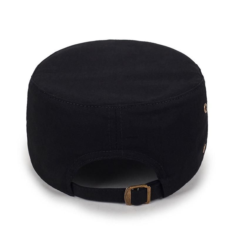 Gorra Plana De Color Sólido De Algodón Vogue Para Hombres Y Mujeres