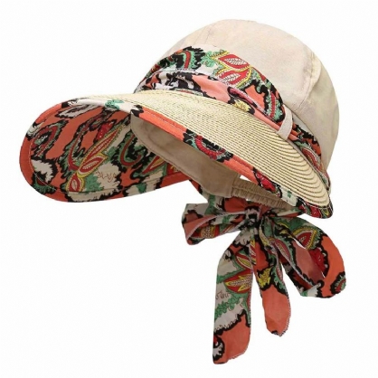 Gorra De Protección Uv Para Mujer Visera Sombrero Grande De Verano Para El Sol Sombrero De Playa Al Aire Libre Sombrero Transpirable