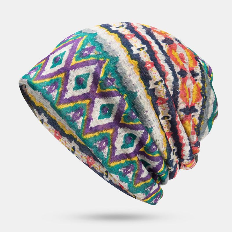 Gorra De Turbante Con Estampado Multiusos Para Mujer Polaina Informal De Verano Para Exteriores Gorro Suave Elástico Para El Cuello