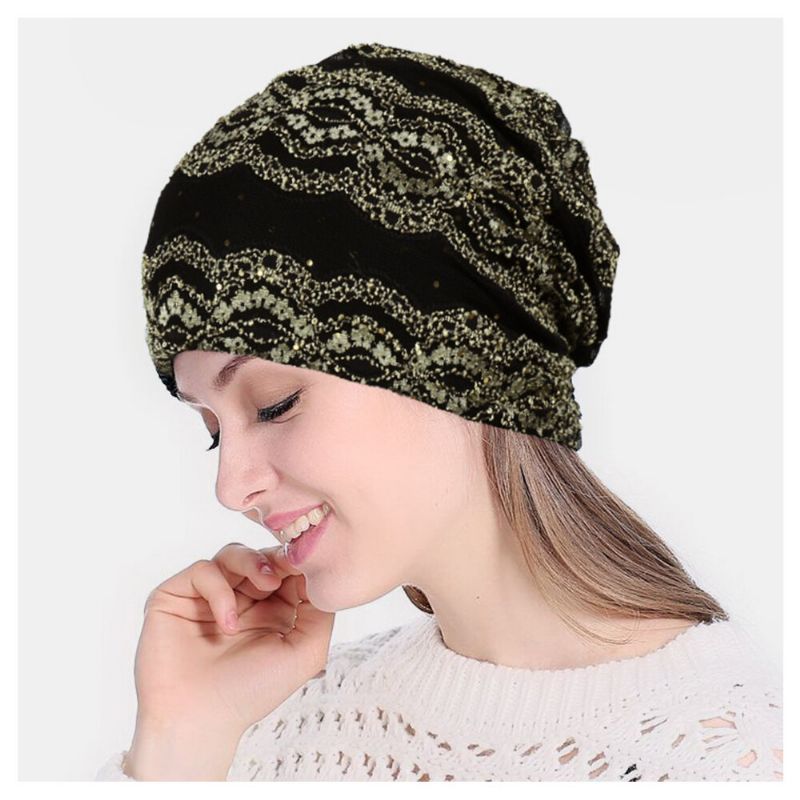 Gorro De Gorro De Encaje Gorro De Quimioterapia Sombrero De Pañuelo Para El Cuello