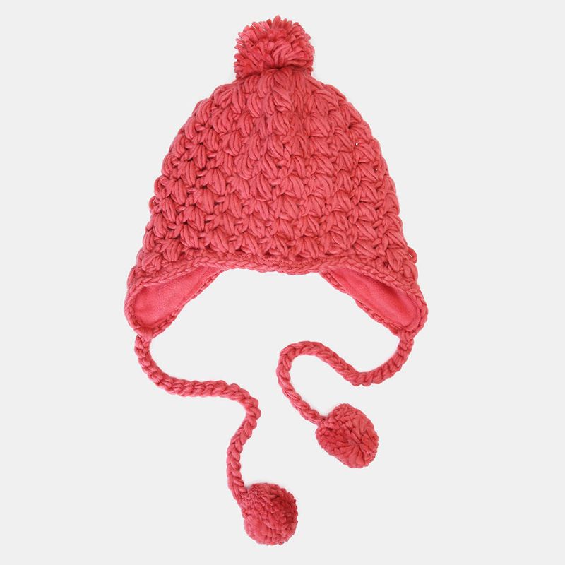 Gorro De Punto Cálido De Color Sólido Para Mujer Gorras Pequeñas