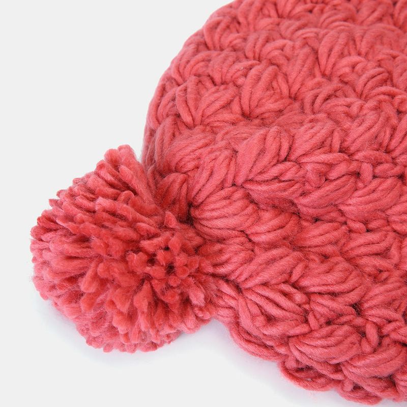 Gorro De Punto Cálido De Color Sólido Para Mujer Gorras Pequeñas