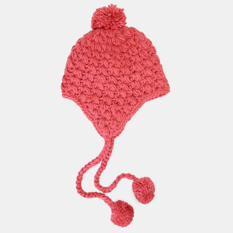 Gorro De Punto Cálido De Color Sólido Para Mujer Gorras Pequeñas