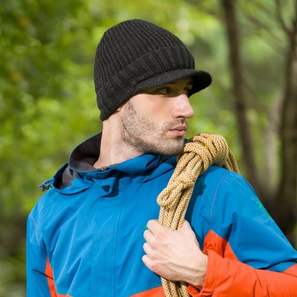 Gorro De Punto Suave Unisex De Lana Más Grueso Cálido Para Exteriores