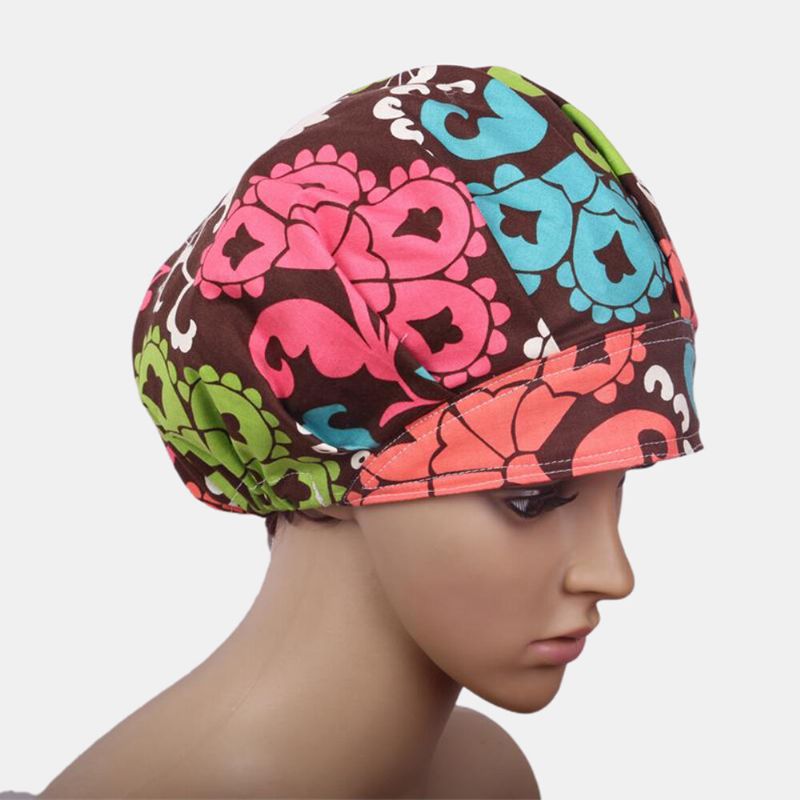 Gorro Quirúrgico Con Estampado Bouffant Tejido Temático Médico