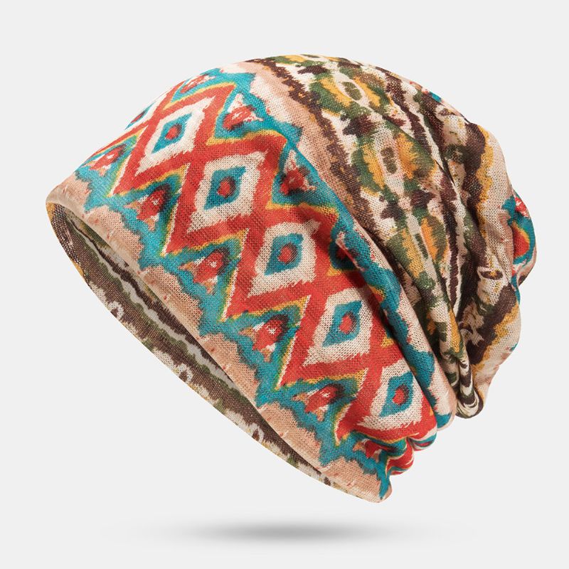 Gorro De Turbante De Impresión Multiusos Para Mujer Casual De Verano Al Aire Libre Polaina De Cuello Buena Gorro Elástico Suave