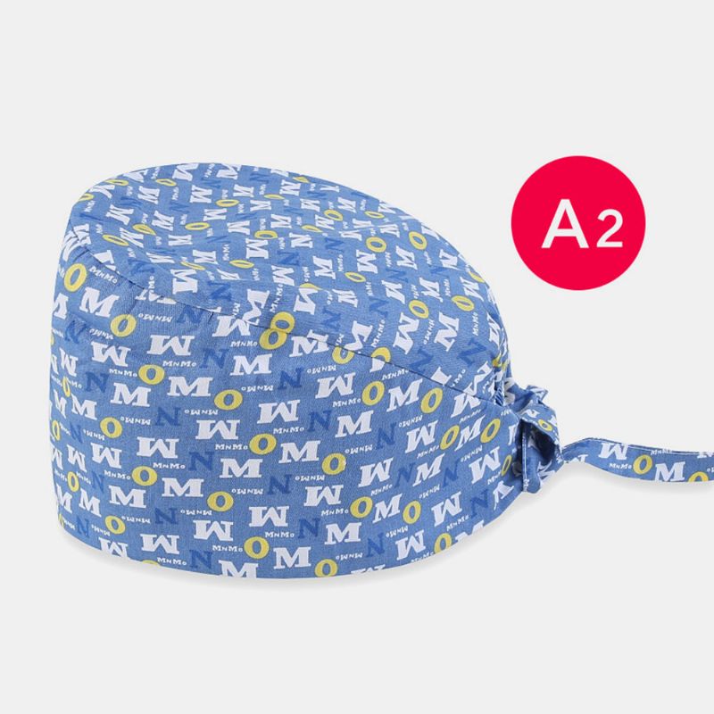 Gorros Quirúrgicos Con Lazo De Elegancia Floral Y Estampado De Dibujos Animados Gorro Médico