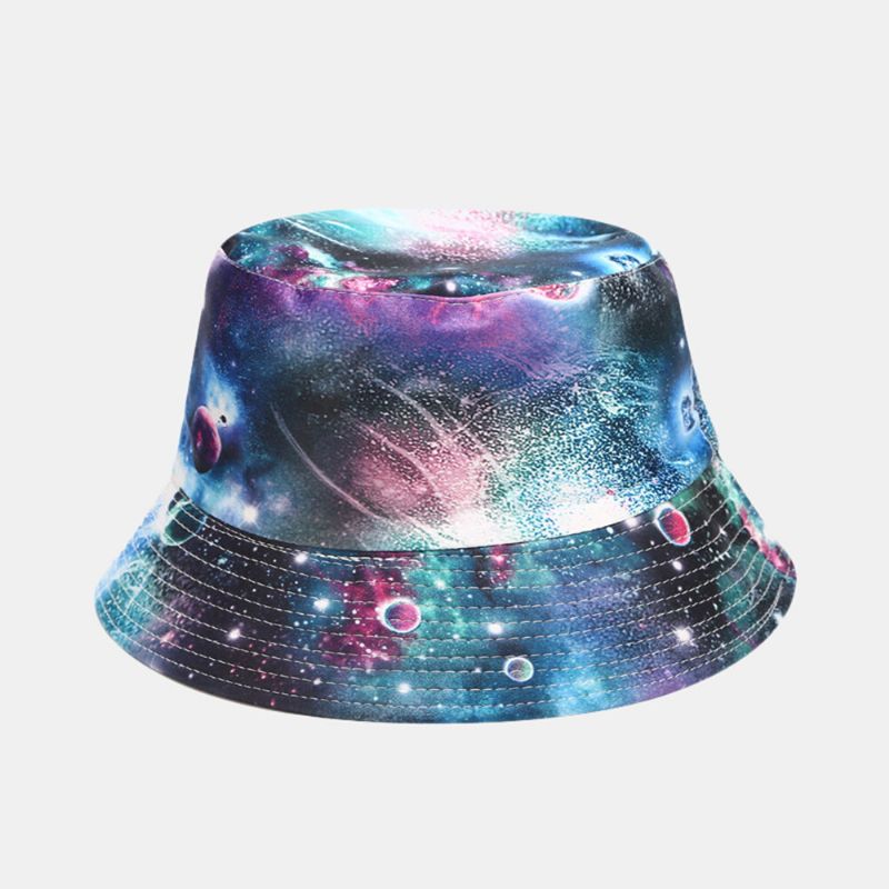 Graffiti Galaxy Sombrero De Pescador Sombrero De Lavabo De Algodón Para Mujer Sombrero De Cubo