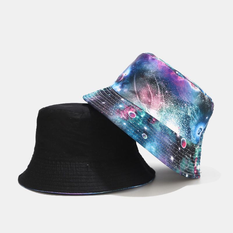 Graffiti Galaxy Sombrero De Pescador Sombrero De Lavabo De Algodón Para Mujer Sombrero De Cubo