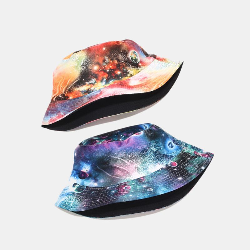 Graffiti Galaxy Sombrero De Pescador Sombrero De Lavabo De Algodón Para Mujer Sombrero De Cubo