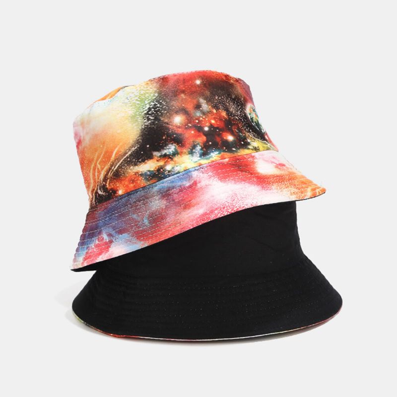 Graffiti Galaxy Sombrero De Pescador Sombrero De Lavabo De Algodón Para Mujer Sombrero De Cubo