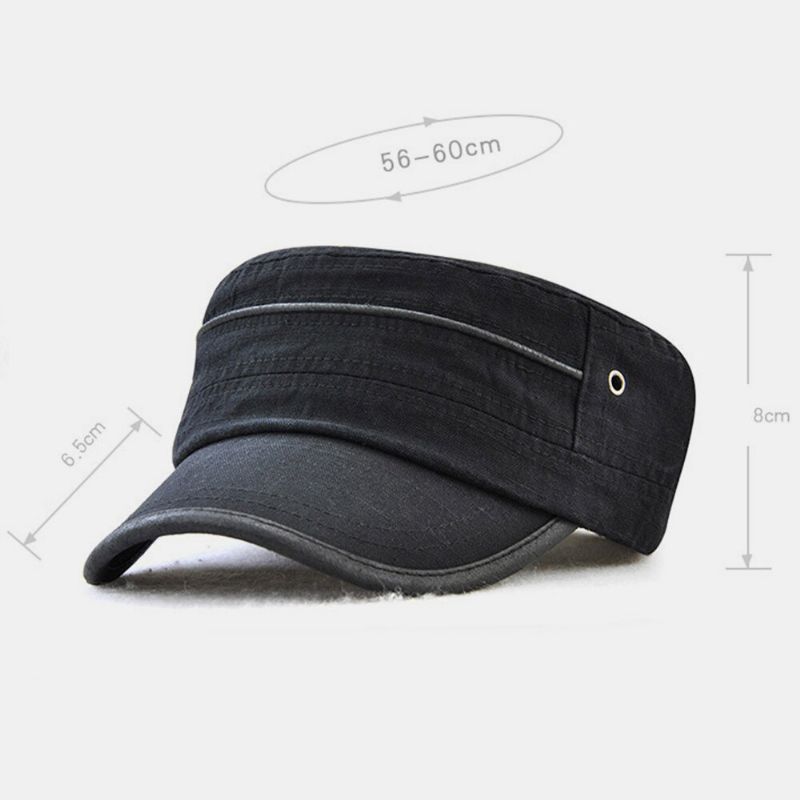 Hombres Algodón Casual Exterior Universal Gorra Militar Gorra Plana Gorra Con Visera