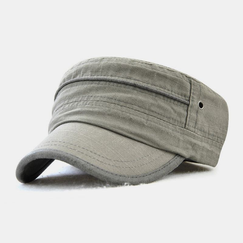 Hombres Algodón Casual Exterior Universal Gorra Militar Gorra Plana Gorra Con Visera