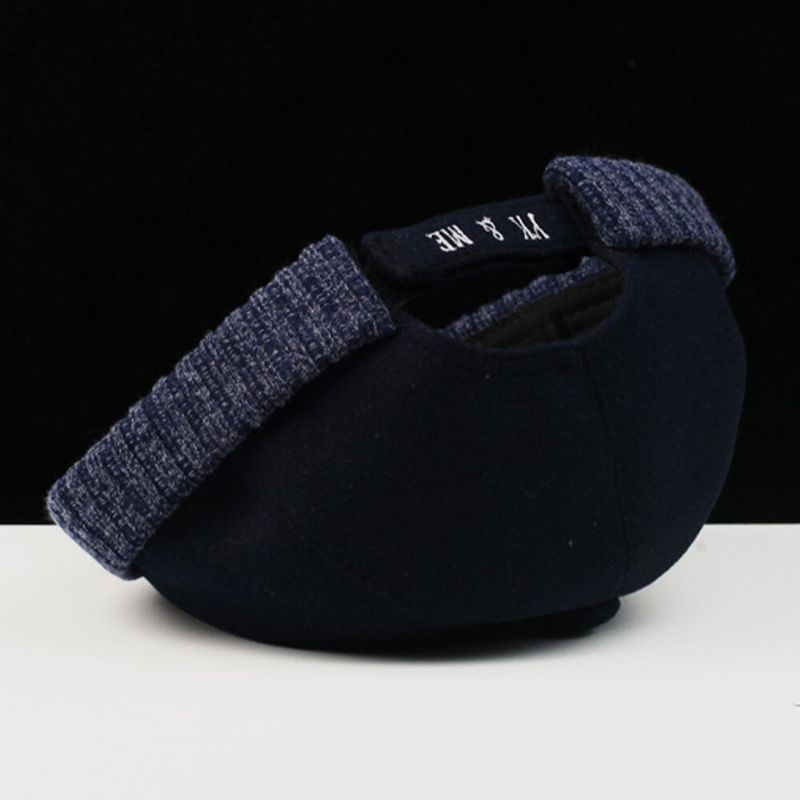 Hombres Algodón Poliéster Color Sólido Prensado Casual Sombrilla Ajustable Gorro Transpirable Gorro De Propietario Gorra De Calavera