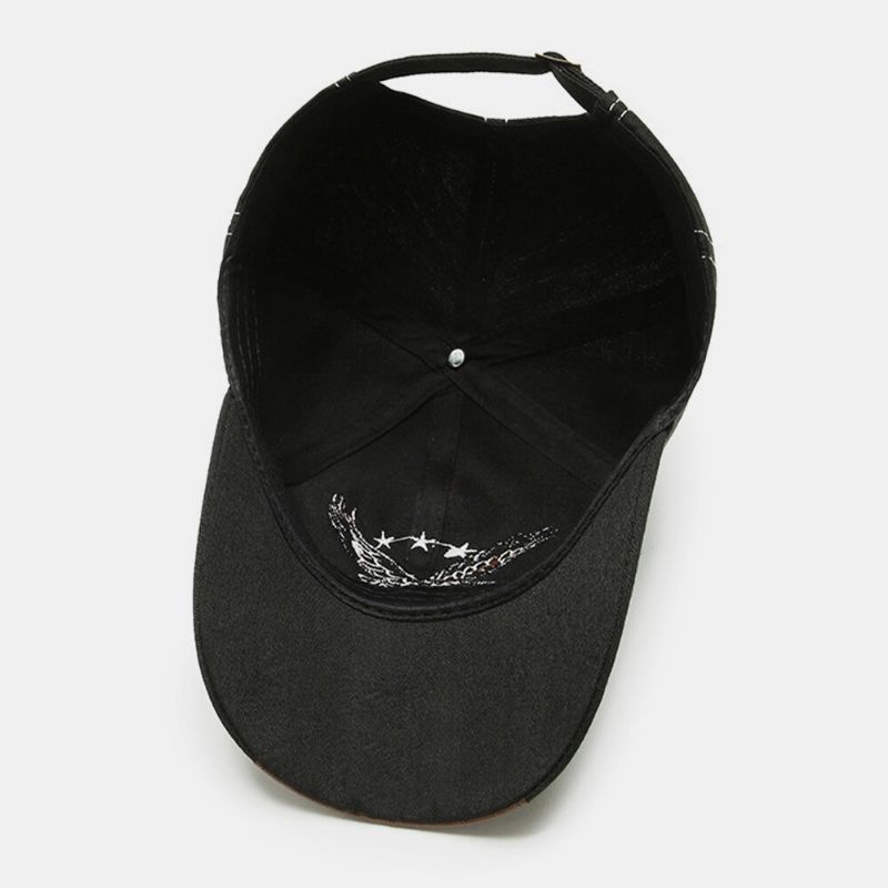 Hombres Algodón Retro Águila Bordado Patrón Sunvisor Casual Papá Sombrero Sombrero De Béisbol